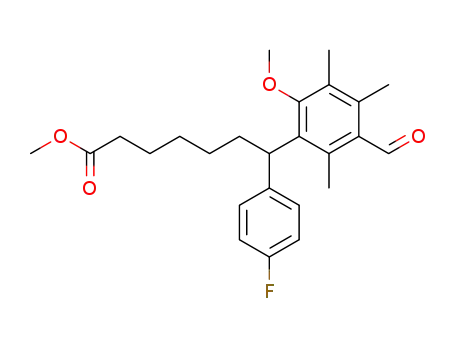 methyl (R)-7-(4-flurophenyl)-7-(3-formyl-6-methoxy-2,4,5-trimethylphenyl)heptanoate
