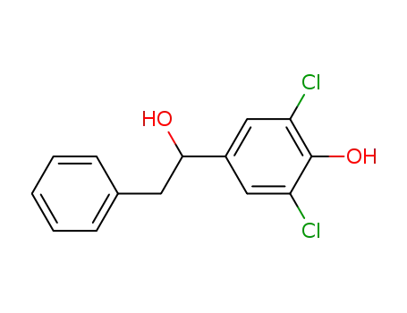 Molecular Structure of 73049-09-9 (1-(3,5-dichloro-4-hydroxyphenyl)-2-phenylethanol)