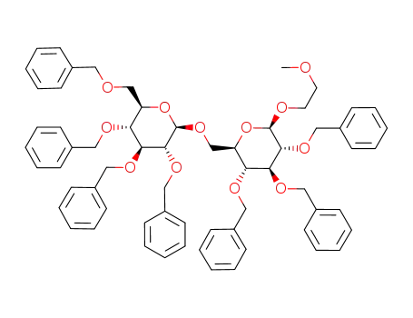 2-methoxyethyl O-(2,3,4,6-tetra-O-benzyl-β-D-glucopyranosyl)-(1<*>6)-2,3,4-tri-O-benzyl-β-D-glucopyranoside