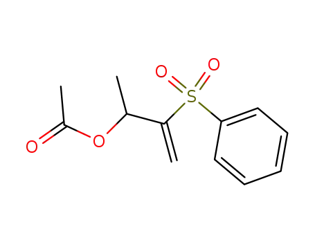Molecular Structure of 110362-32-8 (3-Buten-2-ol, 3-(phenylsulfonyl)-, acetate)