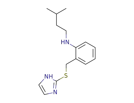 Molecular Structure of 137760-73-7 (Benzenamine, 2-[(1H-imidazol-2-ylthio)methyl]-N-(3-methylbutyl)-)
