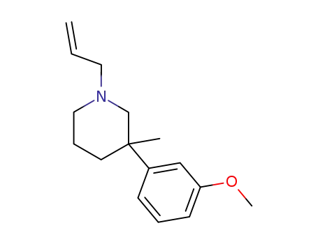 1-allyl-3-methyl-3-(m-methoxyphenyl)piperidine