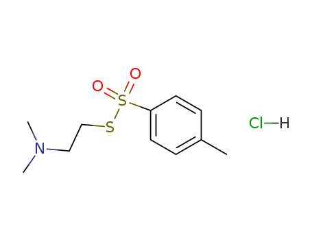 Benzenesulfonothioicacid, 4-methyl-, S-[2-(dimethylamino)ethyl] ester, hydrochloride (1:1)