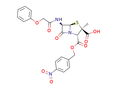 (2S,3R,5R,6R)-3-Methyl-7-oxo-6-(2-phenoxy-acetylamino)-4-thia-1-aza-bicyclo[3.2.0]heptane-2,3-dicarboxylic acid 2-(4-nitro-benzyl) ester