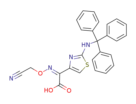 acide (cyanomethoxy)-imino-2 Z (tritylamino-2 thiazolyl-4)-2 acetique