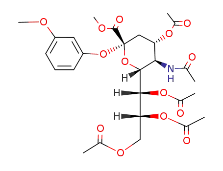 Methyl (3-methoxyphenyl 5-acetamido-4,7,8,9-tetra-O-acetyl-3,5-dideoxy-α-D-glycero-D-galacto-2-nonulopyranosid)onate
