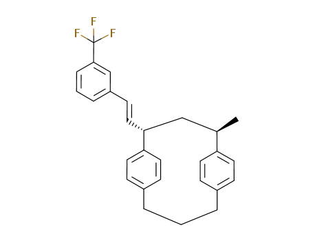 (2R,4S)-2-Methyl-4-[(E)-2-(3-trifluoromethyl-phenyl)-vinyl]-tricyclo[10.2.2.2<sup>5,8</sup>]octadeca-1<sup>(15)</sup>,5<sup>(18)</sup>,6,8<sup>(17)</sup>,12<sup>(16)</sup>,13-hexaene