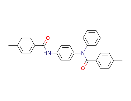 Molecular Structure of 100990-65-6 (4-methyl-N-(4-(4-methylbenzamido)phenyl)-N-phenylbenzamide)