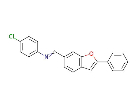 4-chloro-<i>N</i>-(2-phenyl-benzofuran-6-ylmethylene)-aniline