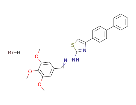 N-(4-Biphenyl-4-yl-thiazol-2-yl)-N'-[1-(3,4,5-trimethoxy-phenyl)-meth-(E)-ylidene]-hydrazine; hydrobromide
