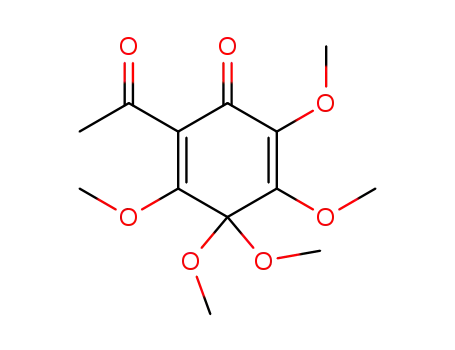 2,5-Cyclohexadien-1-one, 2-acetyl-3,4,4,5,6-pentamethoxy-