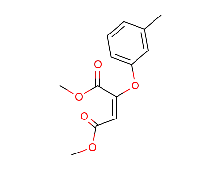 Molecular Structure of 24355-78-0 (dimethyl 2-(3-methylphenoxy)but-2-enedioate)