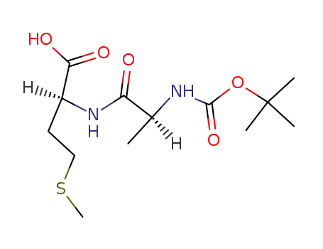 Molecular Structure of 117823-40-2 (BOC-ALA-MET-OH)