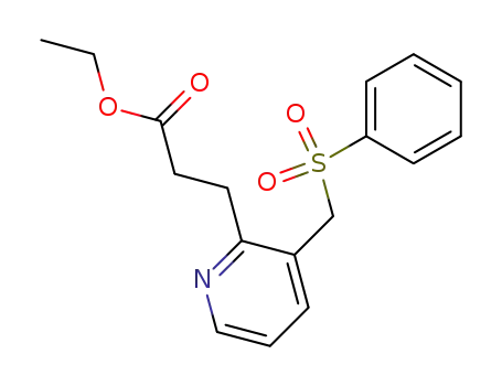 2-<2-(Ethoxycarbonyl)eth-1-yl>-3-<(phenylsulfonyl)methyl>pyridine