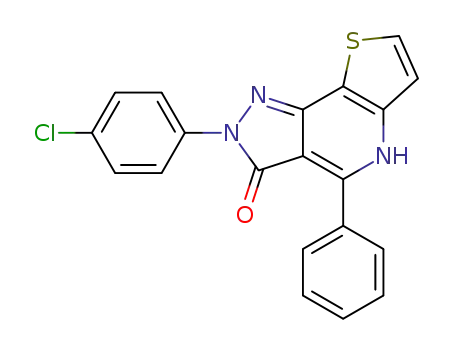 2-(4-Chloro-phenyl)-4-phenyl-2,5-dihydro-pyrazolo[3,4-d]thieno[3,2-b]pyridin-3-one