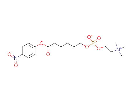 Molecular Structure of 73785-43-0 (6-Carboxyhexylphosphocholine p-Nitrophenyl Ester)