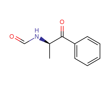 Molecular Structure of 81626-22-4 ((+)-N-formyl-α-aminopropiophenone)
