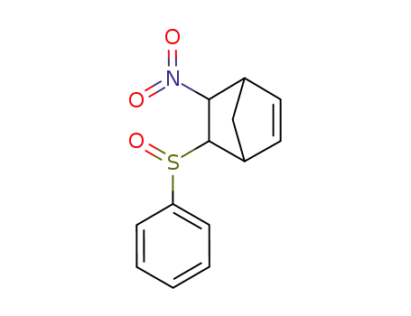 Molecular Structure of 101933-48-6 (5-Benzenesulfinyl-6-nitro-bicyclo[2.2.1]hept-2-ene)