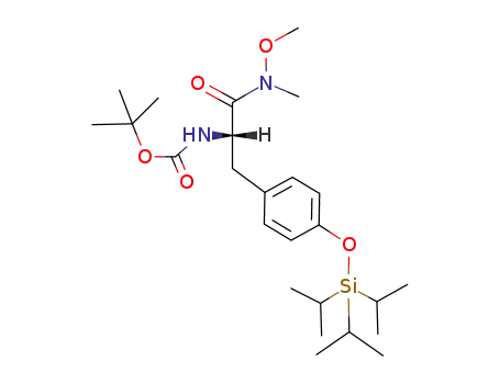 [(S)-1-(Methoxy-methyl-carbamoyl)-2-(4-triisopropylsilanyloxy-phenyl)-ethyl]-carbamic acid tert-butyl ester