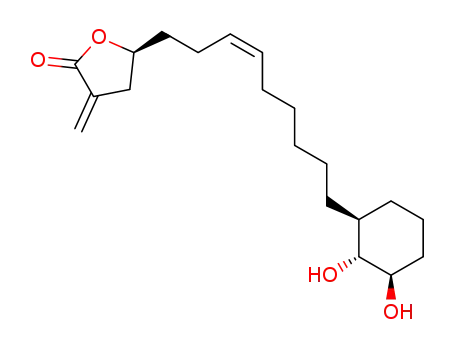 trans,trans-(5S)-5-<9'-(2,3-dihydroxycyclohexyl)-3'-nonenyl>-3-methylenetetrahydro-2-furanone
