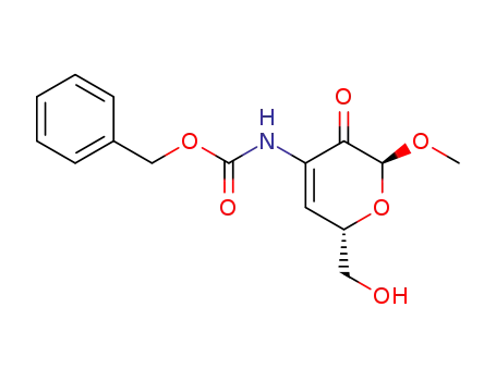 Methyl-3-<(benzyloxycarbonyl)amino>-3,4-didesoxy-α-D-glycero-hex-3-enopyranosid-2-ulose