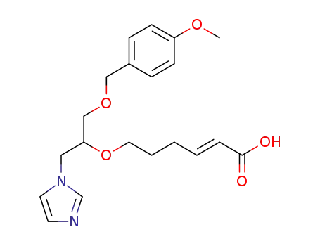 6-(2-(1H-imidazol-1-yl)-1-{[(4-methoxyphenyl)methoxy]methyl}ethoxy)-2(E)-hexenoic acid