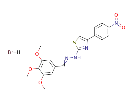 N-[4-(4-Nitro-phenyl)-thiazol-2-yl]-N'-[1-(3,4,5-trimethoxy-phenyl)-meth-(E)-ylidene]-hydrazine; hydrobromide