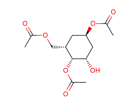 1,4,6-tri-O-acetyl-2-deoxy-5a-carba-α-L-lyxo-hexopyranose