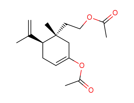 Molecular Structure of 144264-22-2 ((4S,5R)-1-acetoxy-5-(2-acetoxyethyl)-4-isopropenyl-5-methyl-1-cyclohexene)