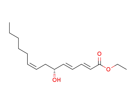 ethyl 6(R)-hydroxy-2(E),4(E),8(Z)-tetradecatrienoate