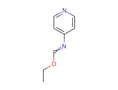 Molecular Structure of 16705-92-3 (Methanimidic acid, N-4-pyridinyl-, ethyl ester)