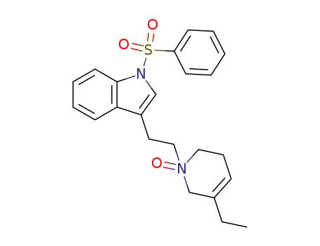 1-Benzenesulfonyl-3-[2-(5-ethyl-1-oxy-3,6-dihydro-2H-pyridin-1-yl)-ethyl]-1H-indole