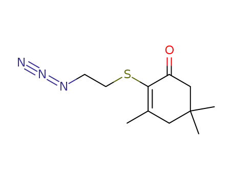 2-(2-Azido-ethylsulfanyl)-3,5,5-trimethyl-cyclohex-2-enone
