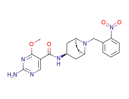 5-Pyrimidinecarboxamide,
2-amino-4-methoxy-N-[8-[(2-nitrophenyl)methyl]-8-azabicyclo[3.2.1]oct-
3-yl]-, exo-