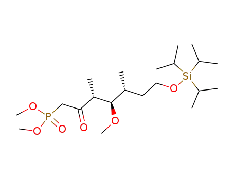 ((3R,4R,5R)-4-Methoxy-3,5-dimethyl-2-oxo-7-triisopropylsilanyloxy-heptyl)-phosphonic acid dimethyl ester