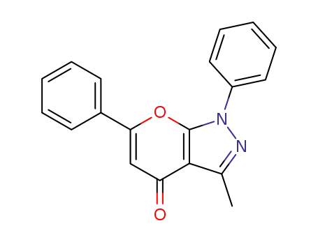 Pyrano[2,3-c]pyrazol-4(1H)-one, 3-methyl-1,6-diphenyl-