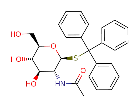 triphenylmethyl 2-acetamido-2-deoxy-1-thio-β-D-glucopyranoside