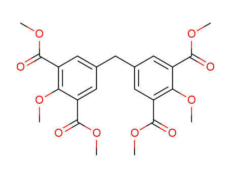 Molecular Structure of 132055-72-2 (1,3-Benzenedicarboxylic acid, 5,5'-methylenebis[2-methoxy-,
tetramethyl ester)