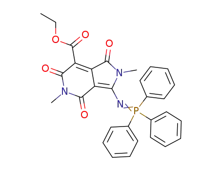 ethyl 2,5-dimethyl-3-<(triphenylphosphoranylidene)amino>-1,4,6-trioxo-1,2,5,6-tetrahydro-4H-pyrrolo<3,4-c>pyridine-7-carboxylate