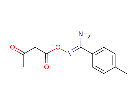 Molecular Structure of 81467-49-4 (Benzenecarboximidamide, N-(1,3-dioxobutoxy)-4-methyl-)