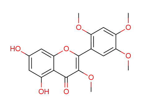 4H-1-Benzopyran-4-one,
5,7-dihydroxy-3-methoxy-2-(2,4,5-trimethoxyphenyl)-