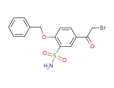 Benzenesulfonamide, 5-(bromoacetyl)-2-(phenylmethoxy)-