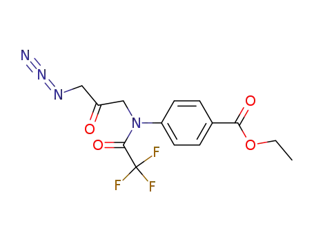 Ethyl N-(1-Azido-2-oxopropyl)-N-(trifluoroacetyl)-p-aminobenzoate