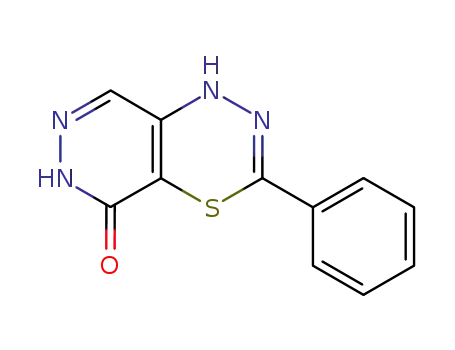 Molecular Structure of 90330-80-6 (1H-Pyridazino[4,5-e][1,3,4]thiadiazin-5(6H)-one, 3-phenyl-)