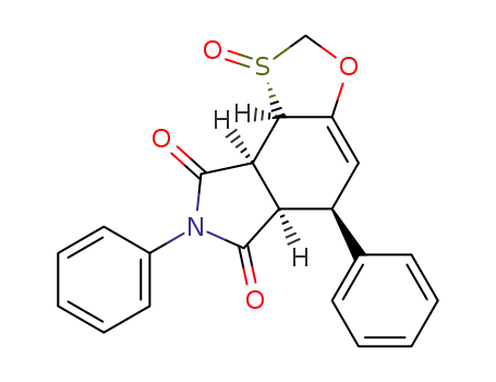 (1R<sup>*</sup>,5S<sup>*</sup>,5aS<sup>*</sup>,8aR<sup>*</sup>,8bS<sup>*</sup>)-5,5a,6,8,8a,8b-hexahydro-6,8-dioxo-5,7-diphenyl-2H,7H-3-oxa-1-thia-7-aza-as-indacene-S-oxide