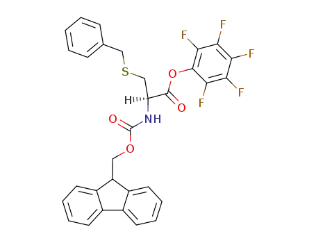 Molecular Structure of 86060-95-9 (FMOC-CYS(BZL)-OPFP)