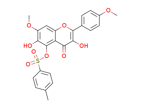 Toluene-4-sulfonic acid 3,6-dihydroxy-7-methoxy-2-(4-methoxy-phenyl)-4-oxo-4H-chromen-5-yl ester
