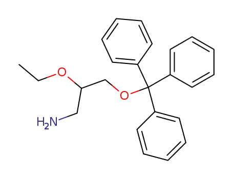 Molecular Structure of 131933-50-1 (rac-1-amino-2-ethoxy-3-(trityloxy)propane)