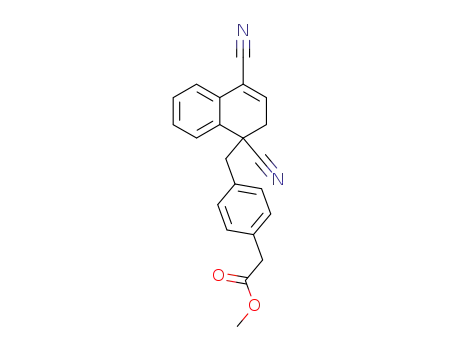 [4-(1,4-Dicyano-1,2-dihydro-naphthalen-1-ylmethyl)-phenyl]-acetic acid methyl ester
