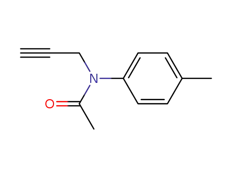 Molecular Structure of 100191-84-2 (N-(prop-2-yn-1-yl)-N-(p-tolyl)acetamide)